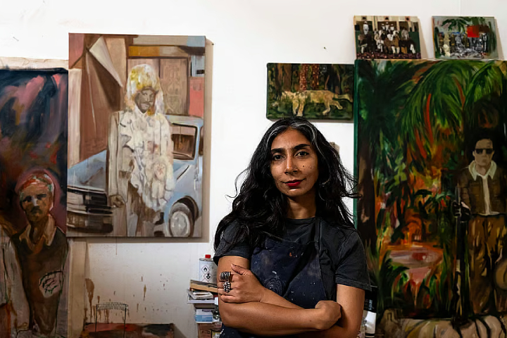 London artist Naira Mushtaqs debut Delhi exhibition gives a glimpse into British Raj ethnography through art