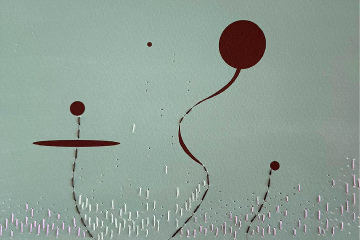 Omani artist Haneen Almoosawi brings her meditative thread works to Delhi